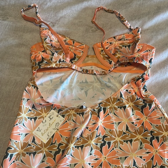 Wild Lovers Amy Floral Silk Mini Dress XS NWT - Picture 4 of 8